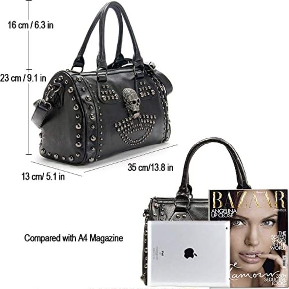 New Skull Handbag Large Capacity Gothic Style - Picture 5 of 6